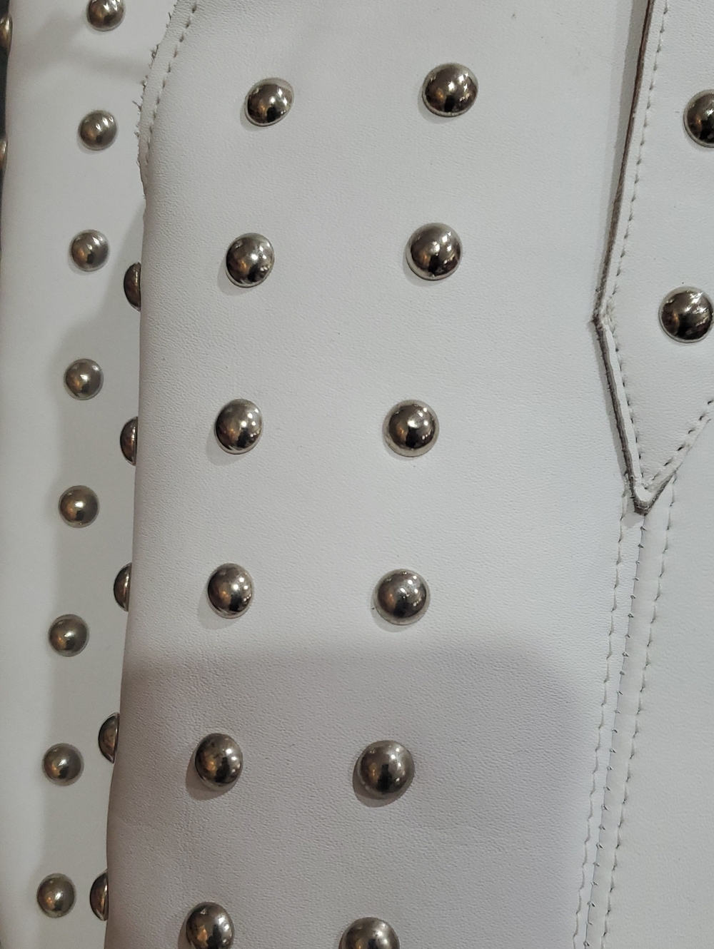 Dingo 1969 Broadway Bingo white silver Cowboy Boots size 10 brand new - Picture 12 of 15